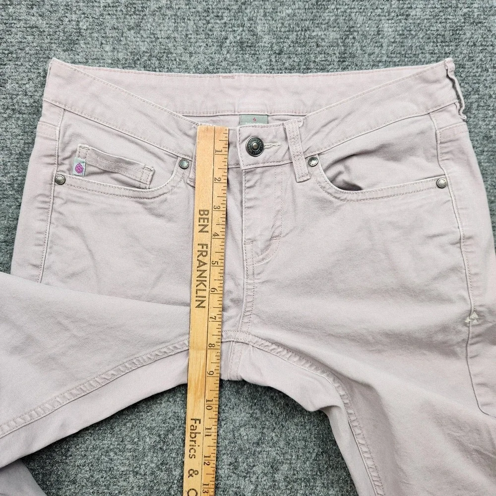 Stio Jeans Womens 4 Light Purple Mid Rise Straight Stretch Denim Organic Cotton - Picture 7 of 10